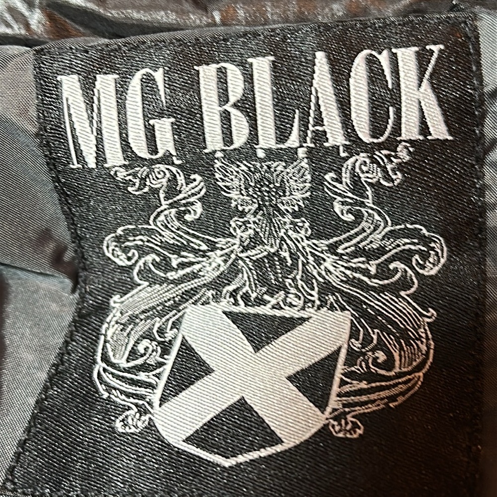 NWT “MG BLACK” 1/2 Zip Athletic Hooded Black Nylon Pullover Golf Jacket XXL NWT - Picture 12 of 16